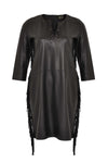 Dress fringing leather - black - #4