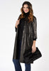 Dress/Blouse leather - black 