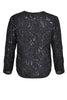 Jacket v-neck circle beaded - blue - #3