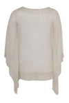 Tunic square net beaded border - white - #3