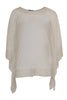 Tunic square net beaded border - white  - #4