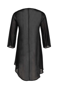 Blouse-jacket voile UNI - black - #3