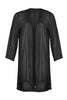 Blouse-jacket voile UNI - black  - #4