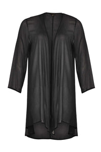 Blouse-jacket voile UNI - black - #4