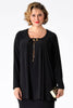 Shirt pleated necklace DOLCE - black 