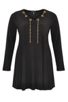 Shirt wide bot necklace DOLCE - black - #4