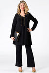 Shirt wide bot necklace DOLCE - black - #2