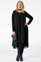 Dress chiffon layer DOLCE - black - #2