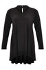 Tunic v-neck collar DOLCE - black  - #4