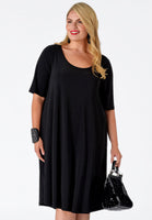 Dress A-line DOLCE - black - #1