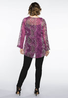 Tunic v-neck PINK SNAKE - pink - #3