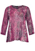 Tunic v-neck PINK SNAKE - pink - #4