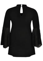 Shirt wide plissé sleeve DOLCE - black  - #3