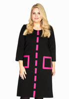 Dress ribbon INTERLOCK - black - #1