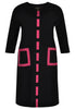 Dress ribbon INTERLOCK - black - #4