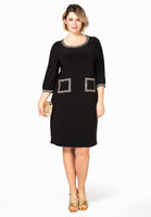 Dress strass trimmed DOLCE - black  - #2