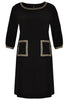 Dress strass trimmed DOLCE - black  - #4