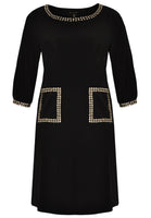 Dress strass trimmed DOLCE - black  - #4