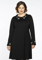 Dress beaded collar INTERLOCK - black  - #1