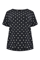 Shirt wide short sl DOTS - blue - #4