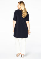 Tunic wide bottom pearls DOLCE - blue - #3