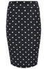 Skirt tube DOTS - blue - #4