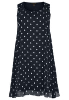 Dress sleeveless DOTS - blue - #5