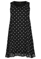 Dress sleeveless DOTS - black  - #4