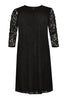 Dress puckered sleeves LACE - black - #4