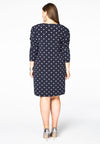 Dress drape sleeve DOTS - blue - #3