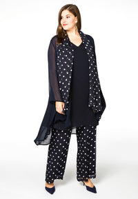 Scarf DOTS - blue - #2
