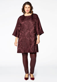 Jacket fancy jacquard - red - #2