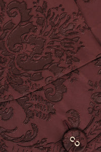 Jacket fancy jacquard - red - #5