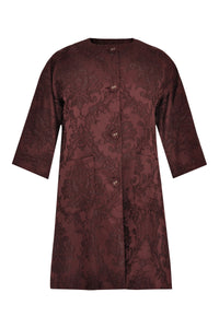 Jacket fancy jacquard - red - #4
