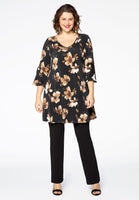 Tunic ROSE wide bottom - black  - #2