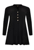 Tunic DOLCE grandad collar - black  - #4