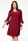 Dress DOLCE circle sleeve - red 