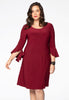 Dress DOLCE circle sleeve - red 