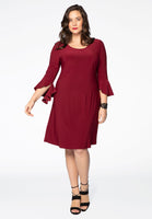 Dress DOLCE circle sleeve - red  - #2