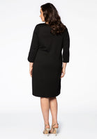 Dress INTERLOCK feather - black  - #3