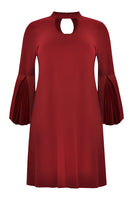 Dress DOLCE plissé - red  - #4