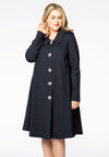 Jacket interlock pearlbutton - blauw