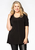 Tunic flare beaded DOLCE - black  - #1