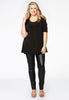 Tunic flare beaded DOLCE - black  - #2