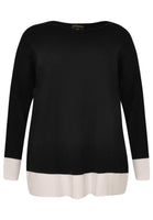 Pullover two-tone - black  - #4