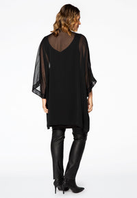 Kimono sequins trim - black - #3