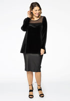 Tunic flare mousse / velour - black - #2