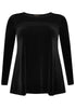 Tunic flare mousse / velour - black - #4