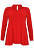 Tunic collar / v-neck DOLCE - red - #4