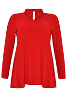 Tunic collar / v-neck DOLCE - red - #4